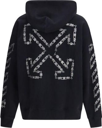 Off-white Mens Black Cotton Sweatshirt Clothing