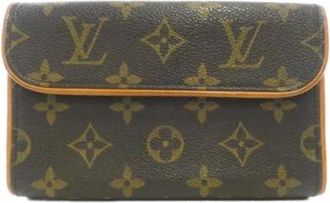 Louis Vuitton Pre-owned Pochette Florentine Monogram Heuptas - Dames - Vintage Schoudertas - Bruin - ONE Size - Vintage