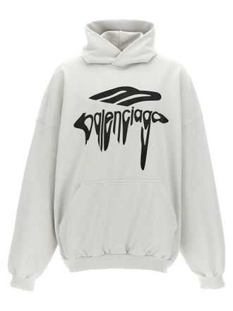 Balenciaga Womens 3B Liquefied Hoodie