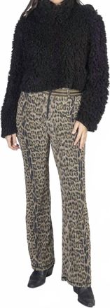 Petit Pois by Viviana G Bootleg High Waist Pant In Leopard