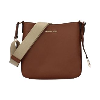 Michael Kors Greenwich Medium Shoulder Bag - Dames - Tassen - Bruin - Maat: ONE Size Leer