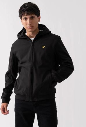 Lyle & Scott Mens Lyle & Scott Fleece Back Mens Softshell Jacket - Z865 Jet Black - Size: 38/Regular
