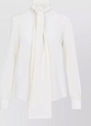 Saint Laurent silk tie neck blouse