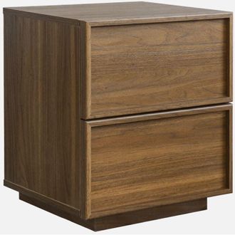 Sweeek Sweeek - Comodino effetto legno 2 cassetti