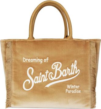 MC2 Saint Barth Borsa tote Colette con frange - Toni neutri