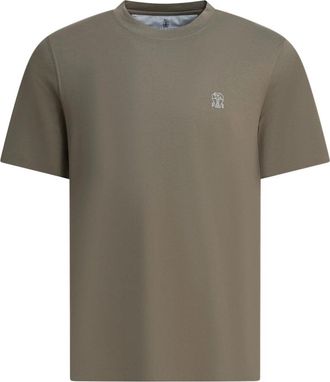 Brunello Cucinelli T-Shirts - Heren - T-shirts - Groen - XS - Tops
