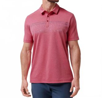 Travis Mathew Final Call Polo In Rose Wine