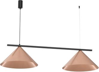 OEM L&aacute;mpara Colgante Capital Negro-cobre 2xgx53