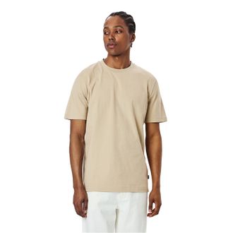 HUGO BOSS Uniseks H-Taut 81 rugbedrukking katoen Regular T-shirt voor volwassenen (Licht Beige)