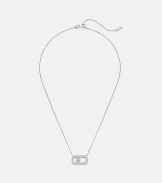 Messika So Move 18kt white gold chain necklace with diamonds