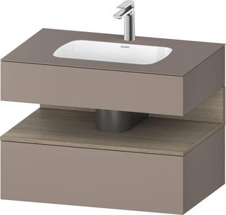 Duravit Qatego Lavabo Encastrado Con Base De Lavabo Consola, - Duravit