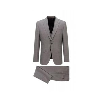 HUGO BOSS Heren, Pakken, Grijs, Maat: M Wol