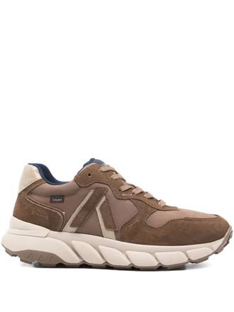 Callaghan leather sneakers - men - Fabric/Calf Leather/Fabric/Rubber - 44 - Brown