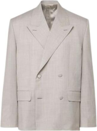 Givenchy Peak Lapel Double Breasted Jacket Chalk White, Brand Size 52 (US Size 42)