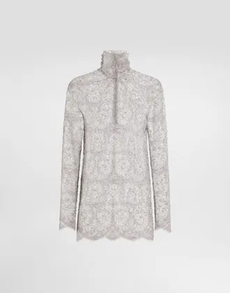 Dolce & Gabbana Chantilly Lace Blouse - Woman Shirts And Tops Multicolor 36