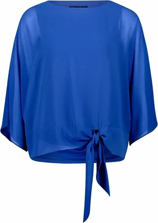 Betty Barclay Blouse met knoopdetail aan de voorzijde - Dames - Blouses & Shirts - Blauw - Maat: M Zijde