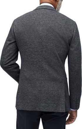 Bonobos Slim Fit Knit Cotton Blazer in Charcoal at Nordstrom, Size 44Regular