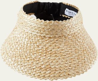 Eugenia Kim Ricky Braided Straw Visor