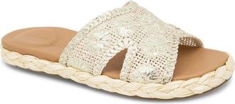 Gentle Souls Tristan Woven Raffia Sandal in Ice Woven at Nordstrom, Size 7.5