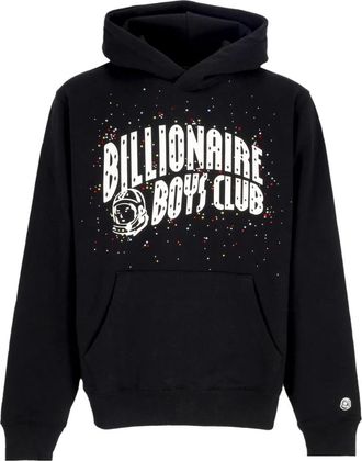 Billionaire Boys Club Lichte hoodie met versierde boog Logover hoodie Zwart - Heren - Hoodies - Zwart - XL - Katoen - Hoodies & sweatvesten