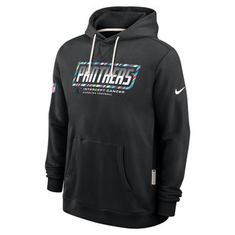 Nike Carolina Panthers Crucial Catch Sideline Standard Issue Nike Mens Dri-FIT NFL Pullover Hoodie in Black | 03AZ00AZU5-F9R