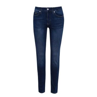 Calvin Klein Dames 011 Skinny Jeans met middelhoge taille (Middenblauw)