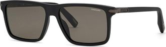 Chopard SCH427 Polarized 703P Mens Sunglasses Black Size 58
