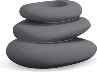 Monacis Idralite - Jardinera Complemento De Decoraci&oacute;n Jard&iacute;n De Resina 75x62 Mod. Eden Pot Gris