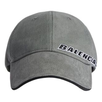 Balenciaga Tilted Typo Cap Dark Heather Grey 854036410B21441