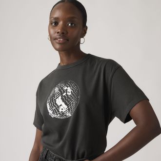 Levi's Graphic Vintage Fit Tee - Womens - XS - Black