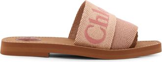 Chlo&eacute; Woody Linen Sandals-Donna
