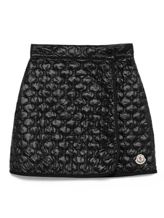 Moncler Padded Mini Skirt With Checked Quilting