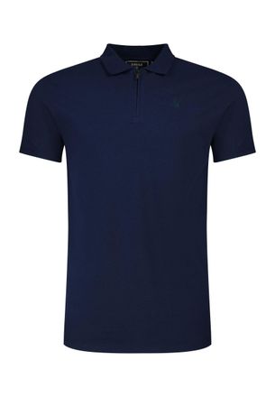 Siksilk Poloshirt SIKSILK Siksilk Polo Zip, Herren, Gr. XXL, blau, Obermaterial: 95% Baumwolle CO. 5% Polyester PES., Shirts Poloshirt
