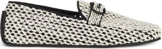 Ferragamo Ferragamo Driver Woven Buckle Loafers