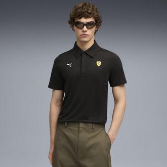 Puma Polo Scuderia Ferrari Sportswear CLOUDSPUN da uomo, Abbigliamento, Nero, L