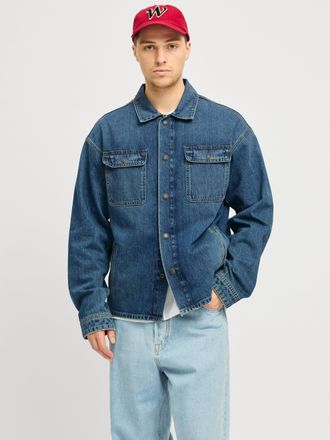 Jack & Jones Jeanshemd JACK & JONES JJICHASE JJOVERSHIRT MF 903 SN, Damen, Gr. XS, N-Gr, blau (blau denim pack:tinted), Denim/Jeans, Obermaterial: 100% Baumwolle, 