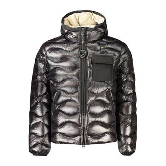 Blauer Black Poliammide Mens Mens Jacket