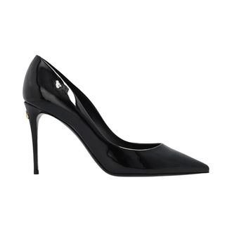 Dolce & Gabbana Cardinale Stiletto Pump - Dames - Schoenen - Zwart - Maat: 36 1/2 EU Leer