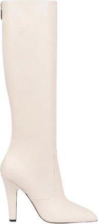 PARIS TEXAS Elsa Zipped Boot 100 - Dames - Laarzen met Hak - Beige - 38 EU - Leer - Schoenen
