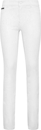 Philipp Plein Jeggings Hexagon - Dames - Skinny Jeans - Wit - W27 - Denim - Jeans