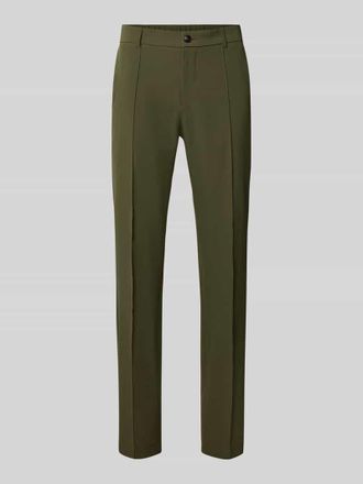 HUGO BOSS Slim Fit Anzughose aus Performance-Stretch-Gewebe Modell P-Genius-CW-WG-263F in Oliv, Gr&ouml;&szlig;e 102