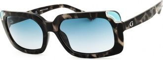 Guess GU7841 89W Turquoise Havana/Blue Gradient