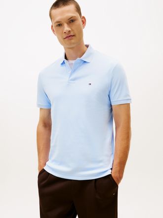 Tommy Hilfiger Poloshirt TOMMY HILFIGER LIQUID COTTON REGULAR SEASONAL, Herren, Gr. XXL, blau (sweet blau), Jersey, Obermaterial: 100% Baumwolle, unifarben, normal h