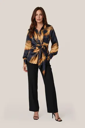 Mart Visser Harmony Print Blouse Zwart / Goud