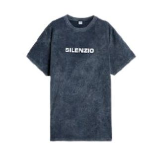 Aspesi T-Shirts, male, Blue, Size: 2XL Silenzio T-shirt