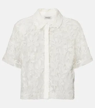 SIMKHAI Cotton lace shirt