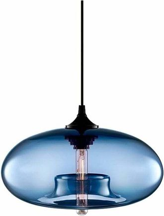 OEM Alas De Viento - L&aacute;mpara De Techo Vintage Industrial E27, L&aacute;mpara De Techo Colorida (azul)