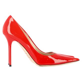 Jimmy Choo London Jimmy Choo Puntige Hakken in Rood Patentleer