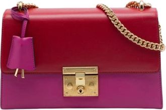Gucci Pre-owned S-lock Schoudertas - Dames - Vintage Schoudertas - Roze - ONE Size - Leer - Vintage