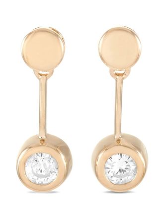 Luxury Bazaar 14kt witgouden oorbellen met diamond